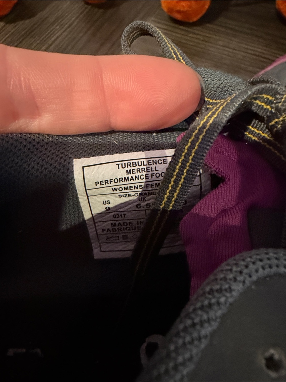 Merrell Women's Vapor Glove 3 Trail Runner, Turbulence, size 9 - Picture 5 of 5